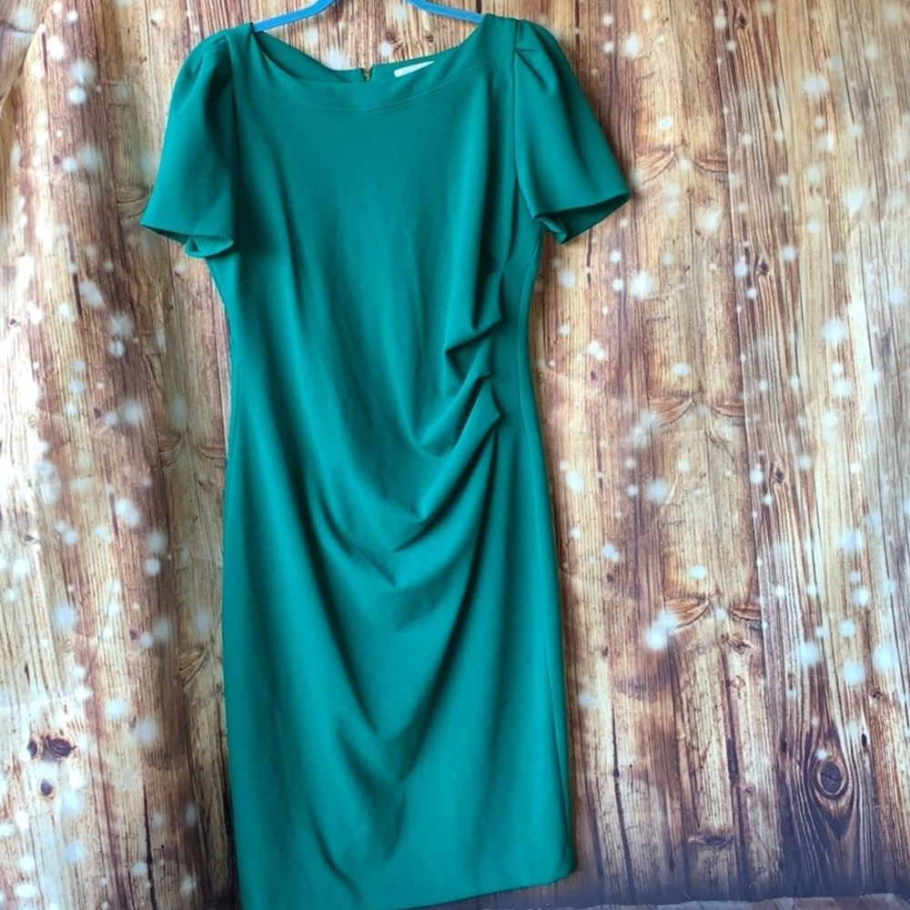 Calvin Klein Blue Green Dress